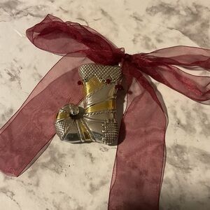 Brighton Holiday Retired Two toned Stocking Ornament